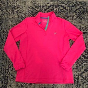 Hot Pink Vineyard Vines Athletic 1/4 Zip